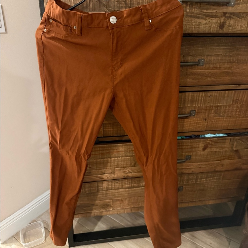YMI Rust color hyper stretch jeans